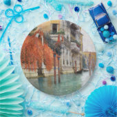 ヴェネツィアの大運河(Vincenzo Caprile著) ペーパープレート (パーティー)