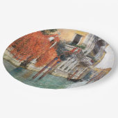 ヴェネツィアの大運河(Vincenzo Caprile著) ペーパープレート (アングル)