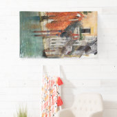 ヴェネツィアの大運河(Vincenzo Caprile著) 横断幕 (インサイチュ)