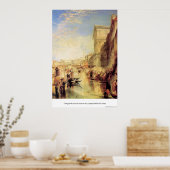 ヴェネツィアの大運河byジョセフ・マロード・ターナー ポスター (キッチン)