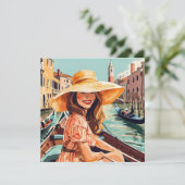 ヴェネツィアの女性観光客 シーズンカード (スタンド正面)