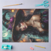 ヴェネツィアの月明かりの魔女 – 魅力的なゴシック様式のファンタジー 薄葉紙 (クラフト)