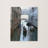 ヴェネツィアの有名な橋のため息，ヴェネツィアのイタリア ジグソーパズル (縦)