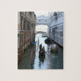 ヴェネツィアの有名な橋のため息，ヴェネツィアのイタリア ジグソーパズル