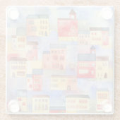 ヴェネツィアの水の色 ガラスコースター (裏面)