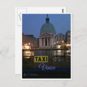 ヴェネツィアの水上タクシー イタリア ポストカード (正面/裏面)