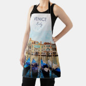 ヴェネツィアの水色 – イタリア旅行のお土産 エプロン (インサイチュ)