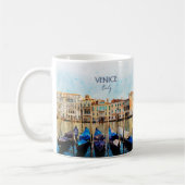 ヴェネツィアの水色 – イタリア旅行のお土産 コーヒーマグカップ (左)