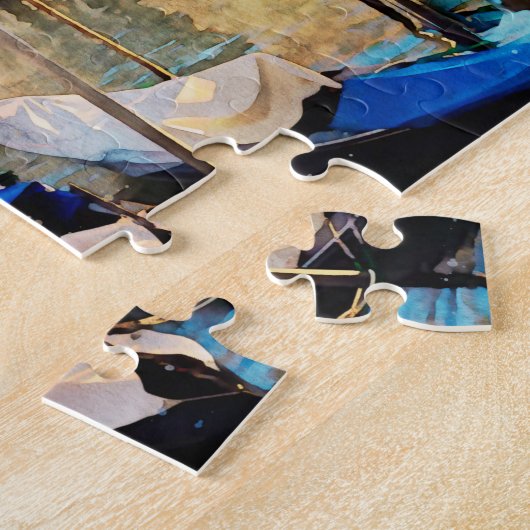 ヴェネツィアの水色 – イタリア旅行のお土産 ジグソーパズル (側面)