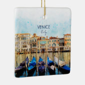 ヴェネツィアの水色 – イタリア旅行のお土産 セラミックオーナメント (右)