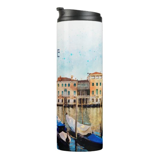 ヴェネツィアの水色 – イタリア旅行のお土産 タンブラー (回転右)