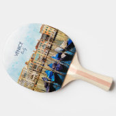 ヴェネツィアの水色 – イタリア旅行のお土産 卓球ラケット (横)