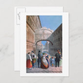 ヴェネツィアの溜息橋はブリジェヘルが刻んだ ポストカード (正面/裏面)