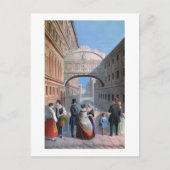 ヴェネツィアの溜息橋はブリジェヘルが刻んだ ポストカード (正面)