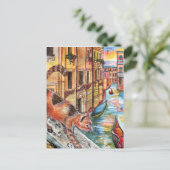 ヴェネツィアの猫 ポストカード (スタンド正面)