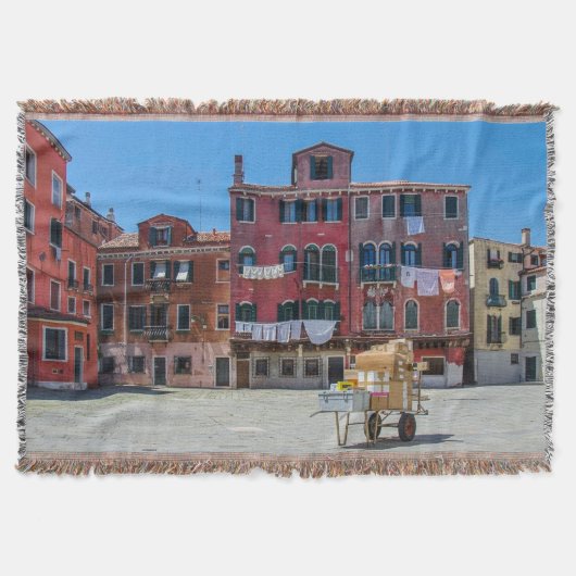 ヴェネツィアの箱を持つカート スローブランケット (正面)