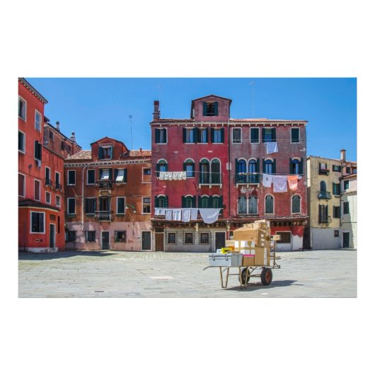 ヴェネツィアの箱を持つカート フォトプリント            (正面)
