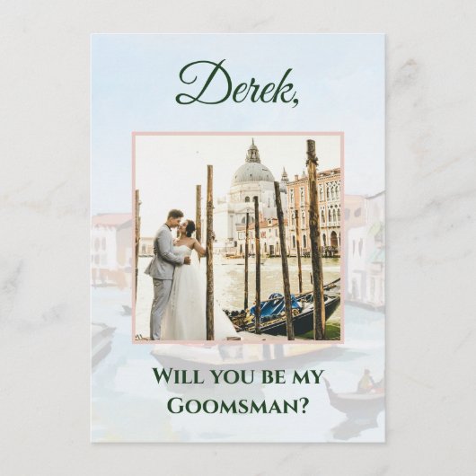 ヴェネツィアの絵画グロムスマン提案写真カード エンクロージャーカード (正面)