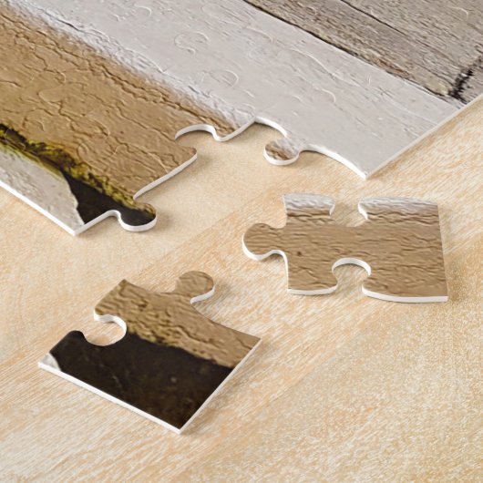 ヴェネツィアの美しい赤い花の運河イタリア ジグソーパズル (側面)