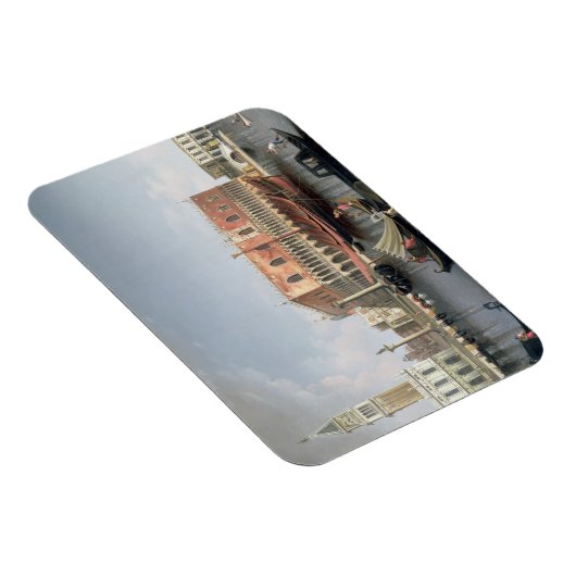 ヴェネツィアの聖マルクス広場の前のゴンドラ マグネット (右側)