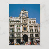 ヴェネツィアの聖マルコ広場の時計 ポストカード (正面)