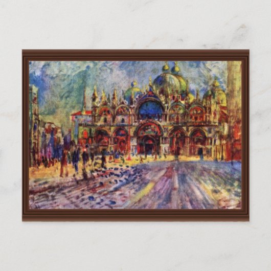 ヴェネツィアの聖マルコ広場 ポストカード (正面)