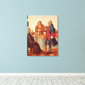 ヴェネツィアの貴族のカフェ キャンバスプリント (インサイチュ (ウッドフロア))