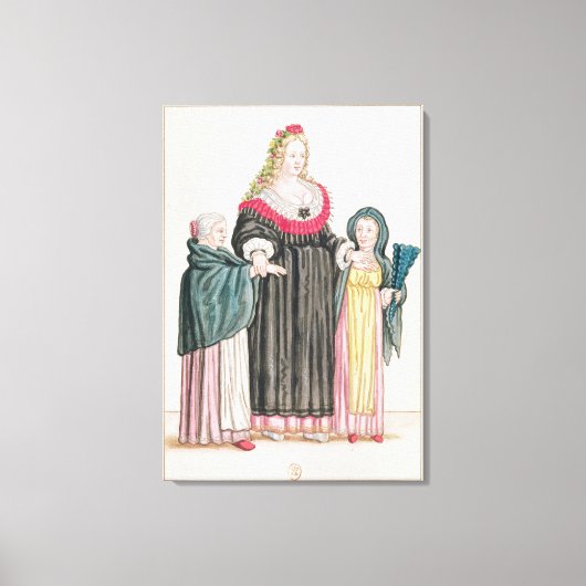 ヴェネツィアの遊女 キャンバスプリント (正面)