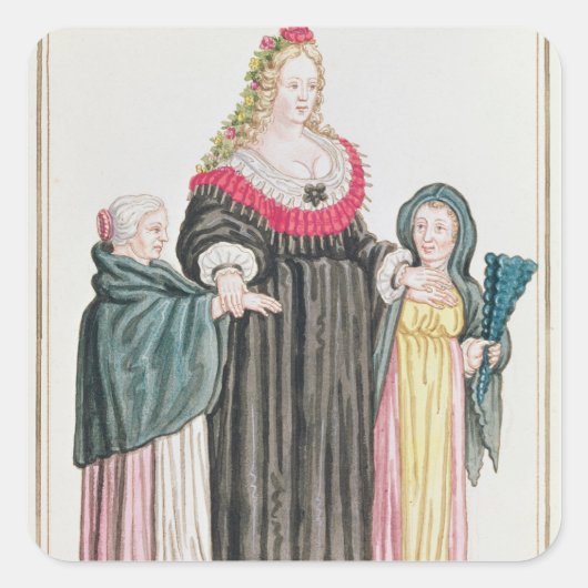 ヴェネツィアの遊女 スクエアシール (正面)