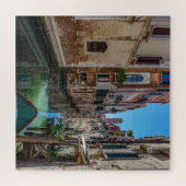 ヴェネツィアの運河と狭い通り ジグソーパズル (横)