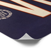 ヴェネツィアの運河を示すヴィンテージ旅行のポスター ポスター (角)