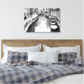 ヴェネツィアの都市の運河イタリアンに沿ったボート キャンバスプリント (インサイチュ (寝室))