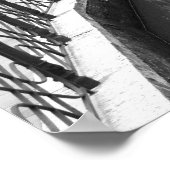 ヴェネツィアの都市の運河イタリアンに沿ったボート ポスター (角)