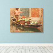 ヴェネツィアの野菜売り(by Vincenzo Caprile) キャンバスプリント (インサイチュ (ウッドフロア))
