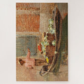 ヴェネツィアの野菜売り(by Vincenzo Caprile) ジグソーパズル (縦)