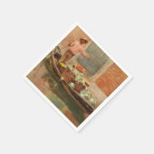 ヴェネツィアの野菜売り(by Vincenzo Caprile) スタンダードカクテルナプキン (角)