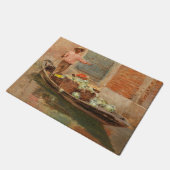 ヴェネツィアの野菜売り(by Vincenzo Caprile) ドアマット (アングル)