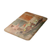 ヴェネツィアの野菜売り(by Vincenzo Caprile) バスマット (アングル)