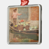 ヴェネツィアの野菜売り(by Vincenzo Caprile) メタルオーナメント (左)