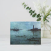 ヴェネツィアの青と銀のジェームズ・ウィスラー・ノクターン ポストカード (スタンド正面)