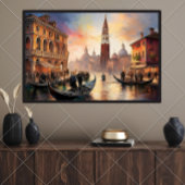 ヴェネツィアの風景：サンセット、グランドカナル、サンマルコ | ポスター