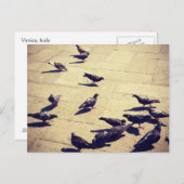 ヴェネツィアの鳩 ポストカード (正面/裏面)