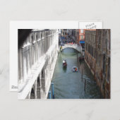 ヴェネツィアのBridge of Sighsから眺める ポストカード (正面/裏面)