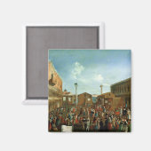 ヴェネツィアのPiazzetta San MarcoのCharlatans マグネット (正面/裏面)
