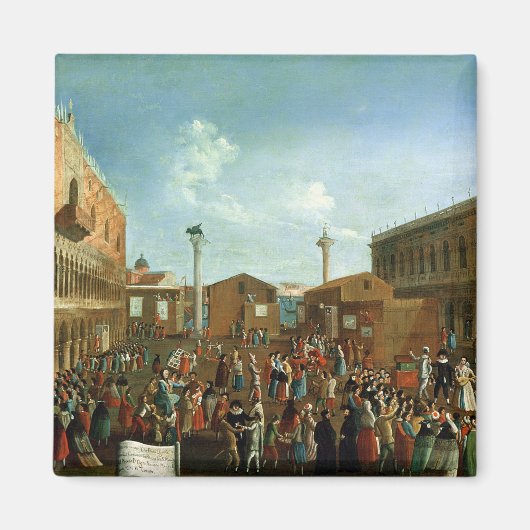 ヴェネツィアのPiazzetta San MarcoのCharlatans マグネット (正面)