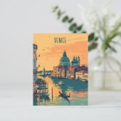ヴェネツィアへの旅行 ポストカード (スタンド正面)