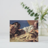 ヴェネツィアへの贈り物を提供する海王星(天井フレスコ) ポストカード (スタンド正面)