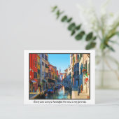 ヴェネツィアアラウィラブ引用文 ポストカード (スタンド正面)