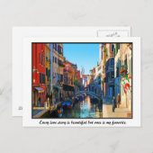 ヴェネツィアアラウィラブ引用文 ポストカード (正面/裏面)