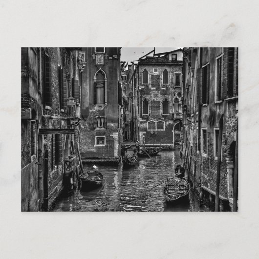 ヴェネツィアイタリアのゴンドラボート運河 ポストカード (正面)